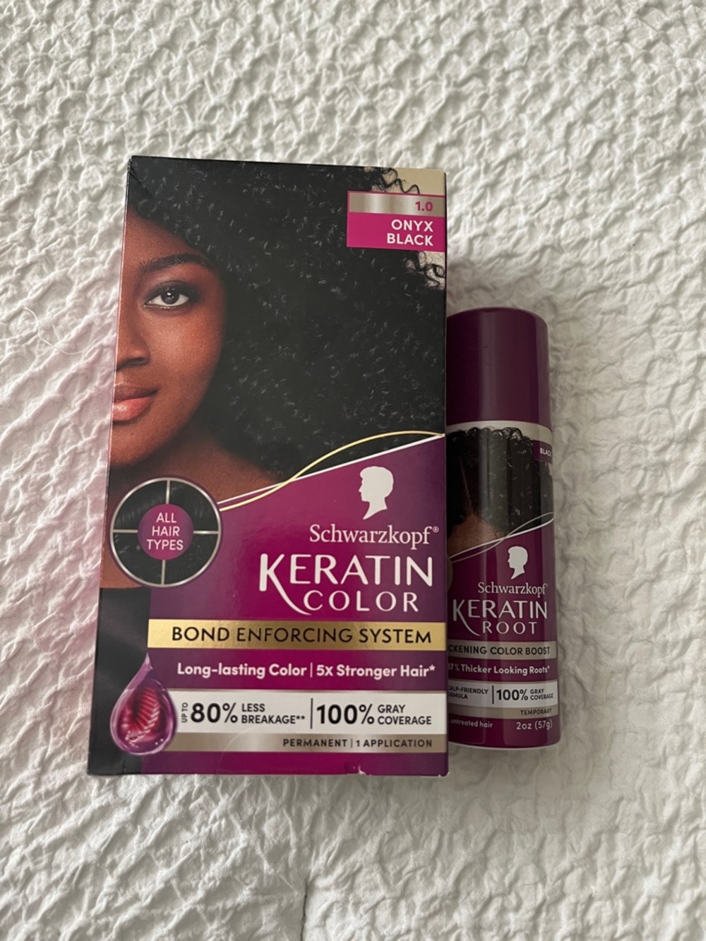 NWT Schwarzkopf Keratin 
 Color Onyx Black